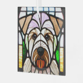 Ornement En Verre Terrier roux "Verre tendu" (Avant gauche)