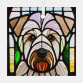 Ornement En Verre Terrier roux "Verre tendu" (Verso)