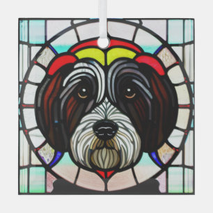 Ornement En Verre Terrier tibétain "Verre tendu"