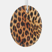 Ornement En Verre Texture léopard, motif sans couture d'animal afric (Avant droite)