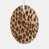 Ornement En Verre Texture léopard, motif sans couture d'animal afric (Avant gauche)