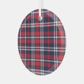 Ornement En Verre Texture plaquée asymétrique de la Marine Rouge (Avant gauche)