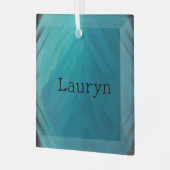 Ornement En Verre texture turquoise en verre (Avant gauche)