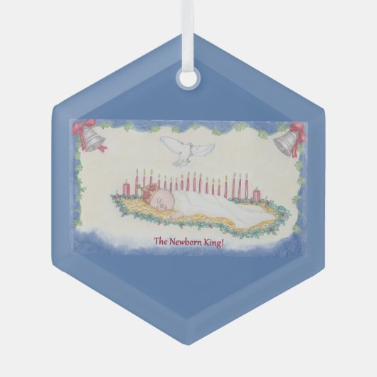 Ornement En Verre The Newborn King! (Recto)