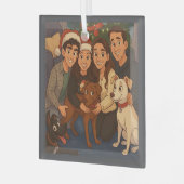 Ornement En Verre The pack at Christmas  (Avant gauche)