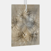 Ornement En Verre Tons Terre Abstrait Art fractal moderne Texture (Avant droite)