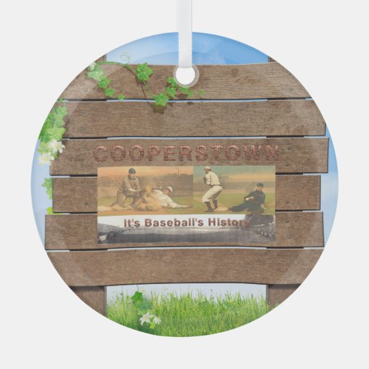 Ornement En Verre TOP Cooperstown Glass Ornament (Recto)
