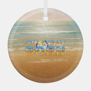 Ornement en verre TOP Volleyball né
