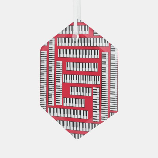 Ornement En Verre Touches de piano (Avant gauche)