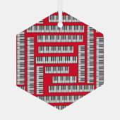 Ornement En Verre Touches de piano (Verso)