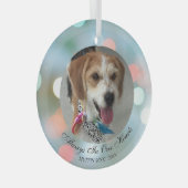 Ornement En Verre Toujours Dans Nos Cœurs, Nom De Compagnie Date Pho (Avant droite)