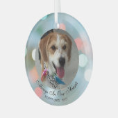 Ornement En Verre Toujours Dans Nos Cœurs, Nom De Compagnie Date Pho (Avant gauche)