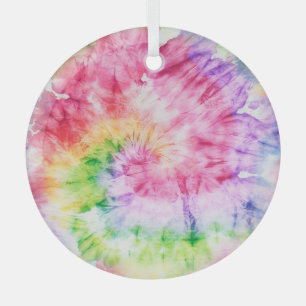 Ornement En Verre Tourbillons d'été : Pastel Cravate-Motif