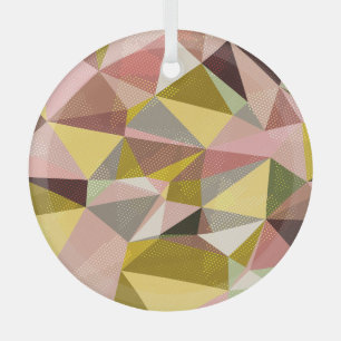 Ornement En Verre Triangles géométriques colorés Texture Abstraite.