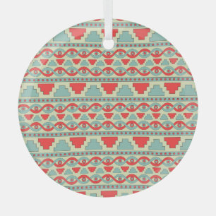 Ornement En Verre Tribal Mésopotamien : Conception Ethnique Sans Cou