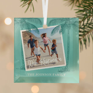 Ornement En Verre Tropical Mele Kalikimaka Photo Noël