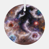 Ornement En Verre Une Nebula galactique Abstraite captivante (Verso)