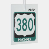 Ornement En Verre US 380 Hwy - McKinney, Ornament (Avant droite)
