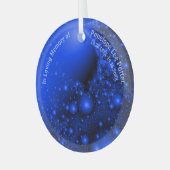 Ornement En Verre V2 Catcher solaire Fractal Bleu Cobalt (Avant gauche)