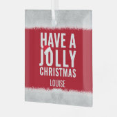 Ornement En Verre Vacances Jolly Noël (Avant gauche)