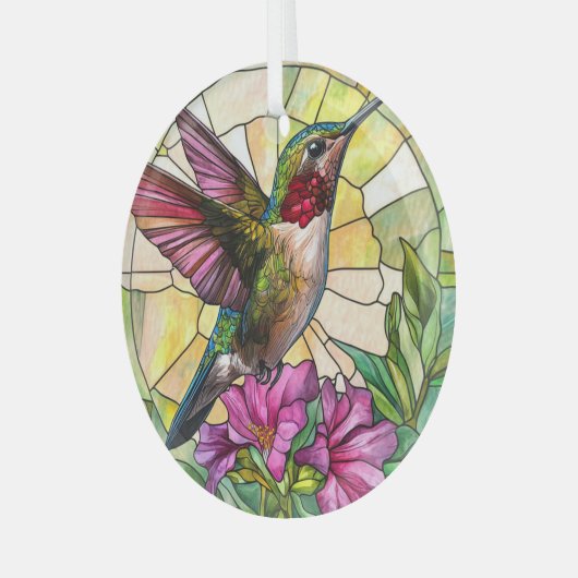 Ornement En Verre Vibrant colibri (Avant gauche)