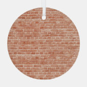 Ornement En Verre Vieille texture murale en brique rouge. (Verso)