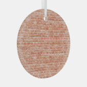 Ornement En Verre Vieille texture murale en brique rouge. (Avant droite)