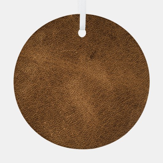 Ornement En Verre Vieux cuir Brown : Arrière - plan texturé (Verso)