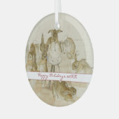 Ornement En Verre Vintage Beatrix Potter Noël (Avant gauche)