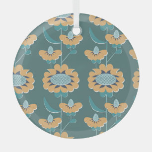 Ornement En Verre Vintage géométrique : Textile Nautique Motif