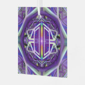 Ornement En Verre Violet W3 (Avant gauche)