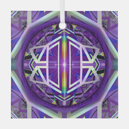 Ornement En Verre Violet W3 (Recto)