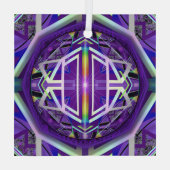 Ornement En Verre Violet W3 (Verso)