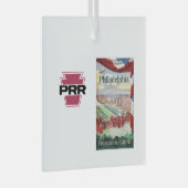 Ornement En Verre Visitez Philadelphie via PRR (Avant droite)