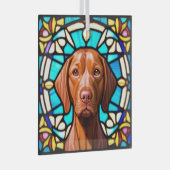 Ornement En Verre Vizsla Chien "Verre Tiré" (Avant droite)