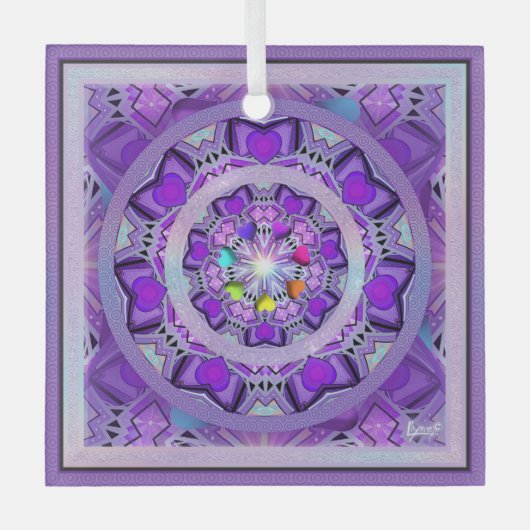 Ornement En Verre W2 pourpre (Recto)