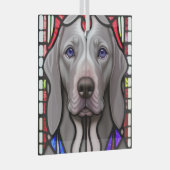 Ornement En Verre Weimaraner "Verre Tiré" (Avant droite)