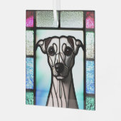 Ornement En Verre Whippet "Verre Tiré" (Avant gauche)