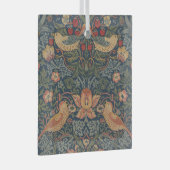 Ornement En Verre William Morris Fraise Voleurs Oiseaux (Avant droite)