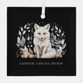 Ornement En Verre Winter Solstice Fox Ornament (Verso)