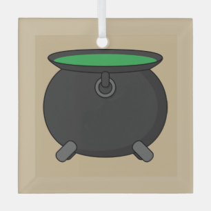 Ornement En Verre Witch Cauldron