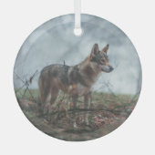 Ornement En Verre Wolfdog (Recto)