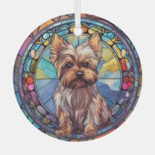 Ornement En Verre Yorkshire Terrier (Recto)