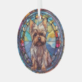 Ornement En Verre Yorkshire Terrier (Avant gauche)