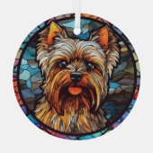 Ornement En Verre Yorkshire Terrier (Verso)