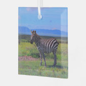 ORNEMENT EN VERRE ZEBRA STRIPES (Avant gauche)