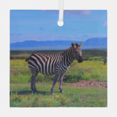 ORNEMENT EN VERRE ZEBRA STRIPES (Verso)