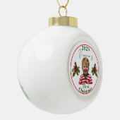 Ornement encadré de flocon de neige (Gauche)