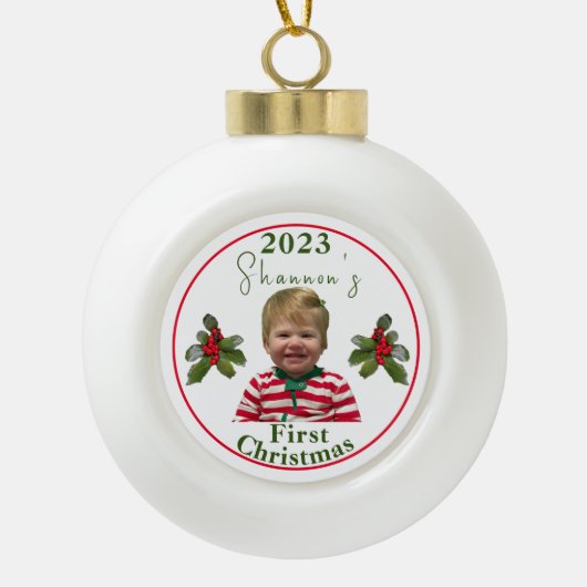 Ornement encadré de flocon de neige (Devant)