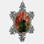 Ornement encadré de flocon de neige (Gauche)